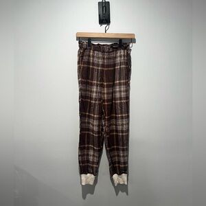 Aerie by American Eagle Plaid Pajama Jogger Bottom Pant XS